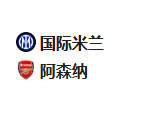 周三足球002欧冠：国际米兰VS阿森纳