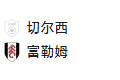 周四006 英超 切尔西VS富勒姆 