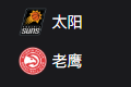 NBA篮球周二307：太阳VS老鹰