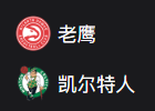 NBA篮球周六308：老鹰VS凯尔特人