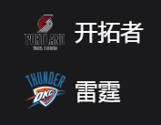 NBA篮球周五308：开拓者VS雷霆