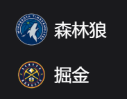 森林狼VS掘金、美职篮 NBA 周三308 明尼苏达森林狼VS丹佛掘金 