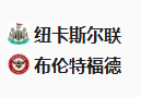  竞足分析2025/4/3 2:45   周三010 英超 纽卡斯尔联VS布伦特福德  