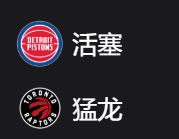 活塞VS猛龙 、 周五307 2025/4/5 7:30 美职篮 NBA 底特律活塞VS多伦多猛龙 